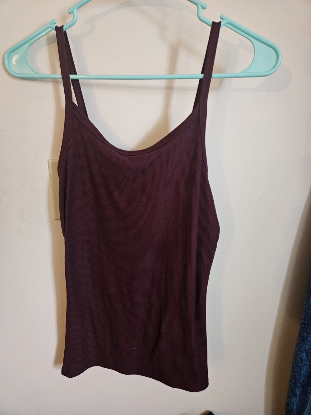 No Boundaries Slim Ribbed Camisole - Burgundy